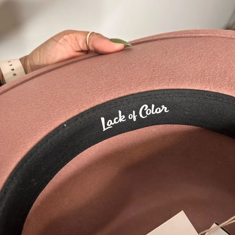 Lack of Color The Fleur Hat in Dusty Mauve NWT